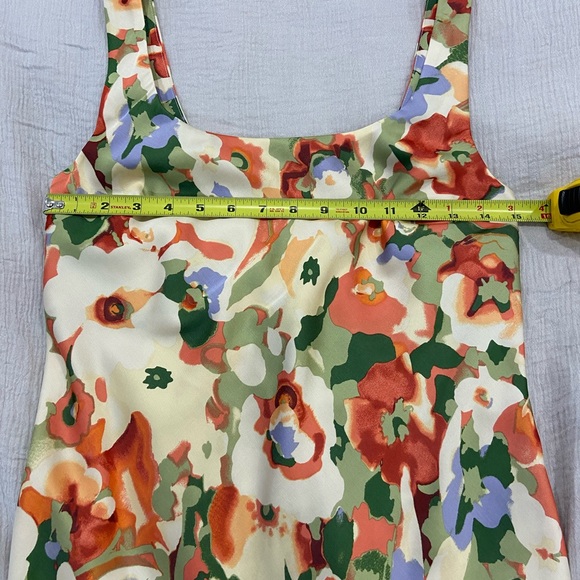 Abercrombie & Fitch - Satin Slip Mini Dress - Floral - Size XS - Picture 5 of 9